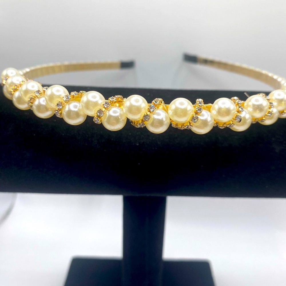 🔴 Pearl Headband for women. - Picture 2 of 4